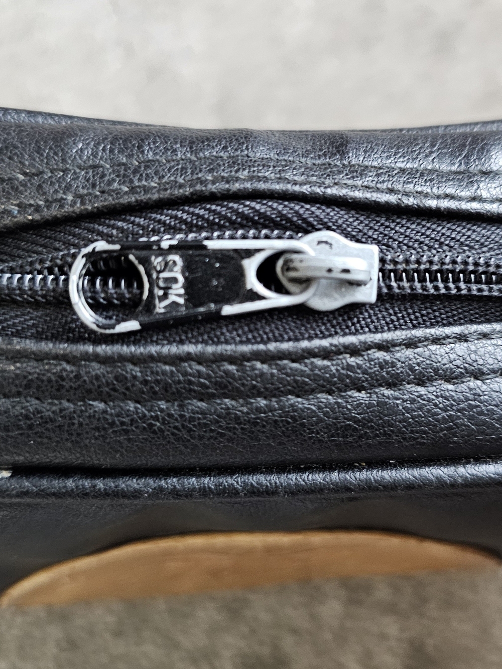 Perry Ellis Black Crossbody with Tan Patch Detail - Picture 8 of 8